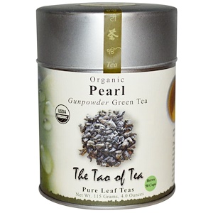 The Tao of Tea, Органический, зеленый чай «Черный порох», жемчужный, 4,0 унции (115 гр)