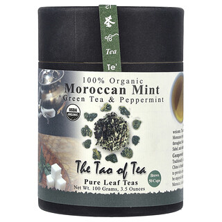 The Tao of Tea, 100 % organický zelený čaj a mäta pieporná, marocká mäta, 100 g