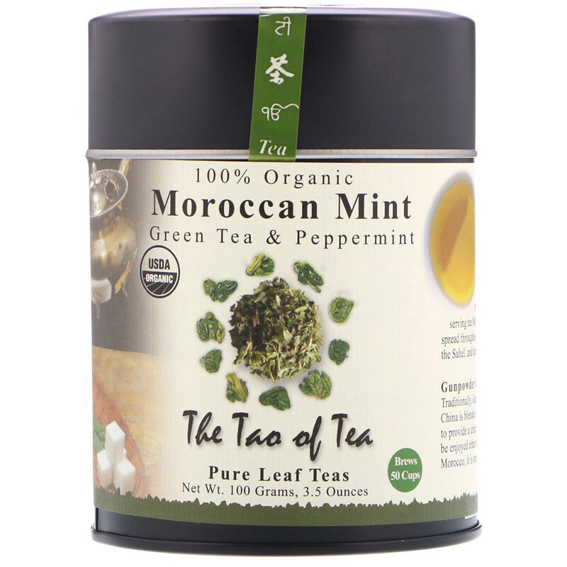 The Tao of Tea, Organic Green Tea & Peppermint, Moroccan Mint, 3.5 oz