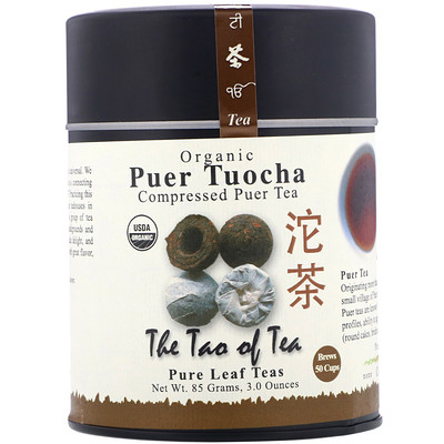 

The Tao of Tea Organic Compressed Puer Tea, Puer Tuocha, 3.0 oz (85 g)