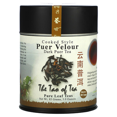 

The Tao of Tea Cooked Style Dark Puer Tea Puer Velour 3 oz (85 g)