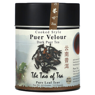 The Tao of Tea, Cooked Style Dark Puer Tea, Puer Velour, 85 g (3 oz)