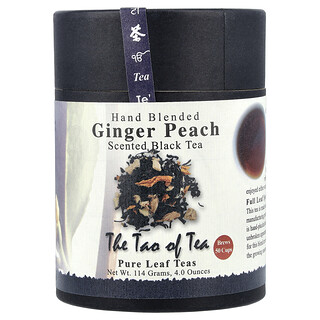 The Tao of Tea, Tè nero profumato, miscela a mano, zenzero e pesca, 114 g