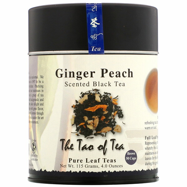 Scented Black Tea, Ginger Peach, 4.0 oz (115 g)