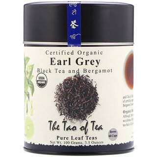 The Tao of Tea, Сертифицированный органический черный чай с бергамотом, Граф Грей, 3.5 унций (100 г)