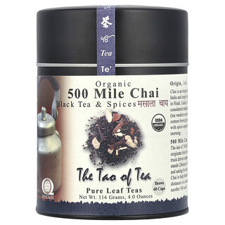 The Tao of Tea, Té negro y especias orgánicos, Chai de 500 millas, 114 g (4 oz)