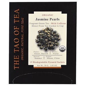 Зе Тао оф Ти, Organic Jasmine Pearls, 15 Pyramid Sachets, 1.05 oz (30 g) отзывы