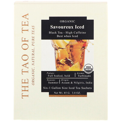 

The Tao of Tea Savoureux Iced Tea, Black Tea, 6 - 1 Gallon Sized Sachets, 3.0 oz (85 g)