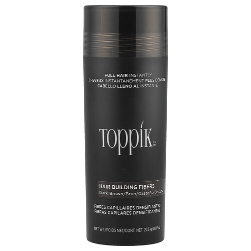 Toppik Hair Building Fibers, Dark Brown, 0.97 oz (27.5 g)