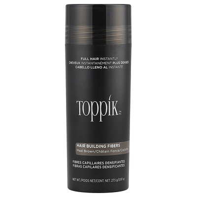 Product Image for Toppik, Hair Building Fibers, Medium Brown, 0.97 oz (27.5 g)