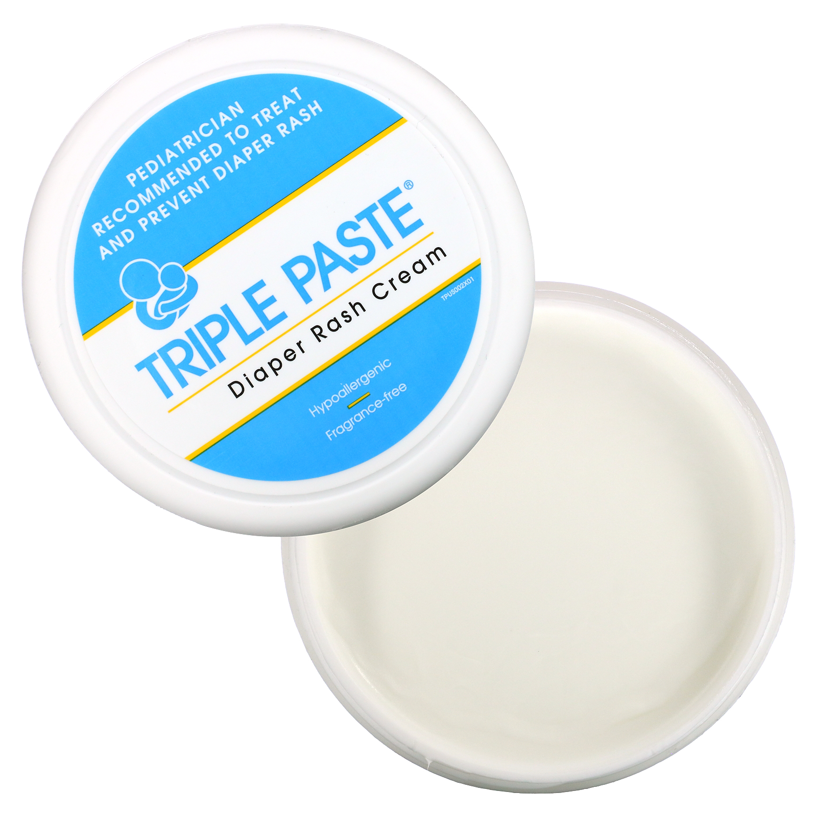 Triple Paste Zinc Oxide Diaper Rash Cream Fragrance Free 8 Oz 227 G