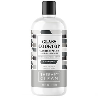 Therapy Clean, Glass Cooktop, Cleaner & Polish with Lemon Essential Oil, 16 fl oz (473 ml)
