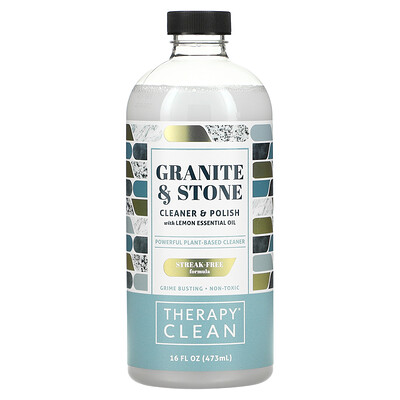 Therapy Clean Granite & Stone Cleaner & Polish with Lemon Essential Oil 16 fl oz (473 ml)