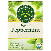 Traditional Medicinals ラベンダー入りオーガニックカモミール カフェインフリー 個包装ティーバッグ16袋 24g 0 85オンス Iherb