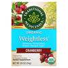 Organic Weightless, Cranberry, Caffeine Free, 16 Wrapped Tea Bags, 0.85 oz (24 g)