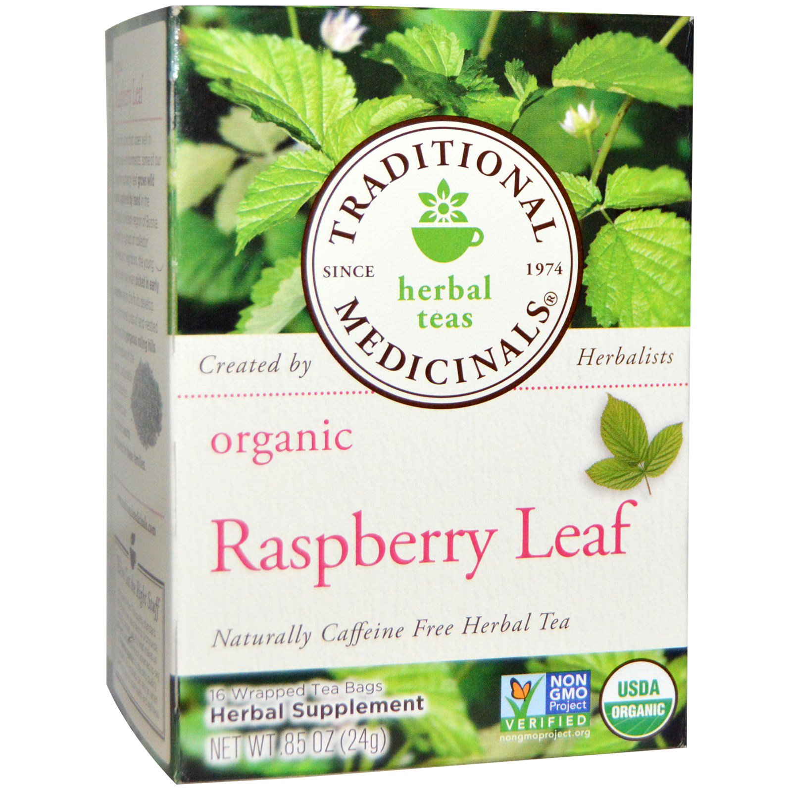 Traditional Medicinals, Relaxation Teas, Organic Raspberry Leaf