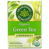Traditional Medicinals, Organic Green Tea, Lemongrass, 16 Wrapped Tea Bags, .85 oz (24 g)