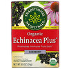 Traditional Medicinals, オーガニックEchinacea Plus（エキナセアプラス）、エルダーベリー、カフェインフリー、個包装ティーバッグ16袋、24g（0.85オンス）