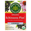 Organic Echinacea Plus, Elderberry, Caffeine Free, 16 Wrapped Tea Bags, 0.85 oz (24 g)