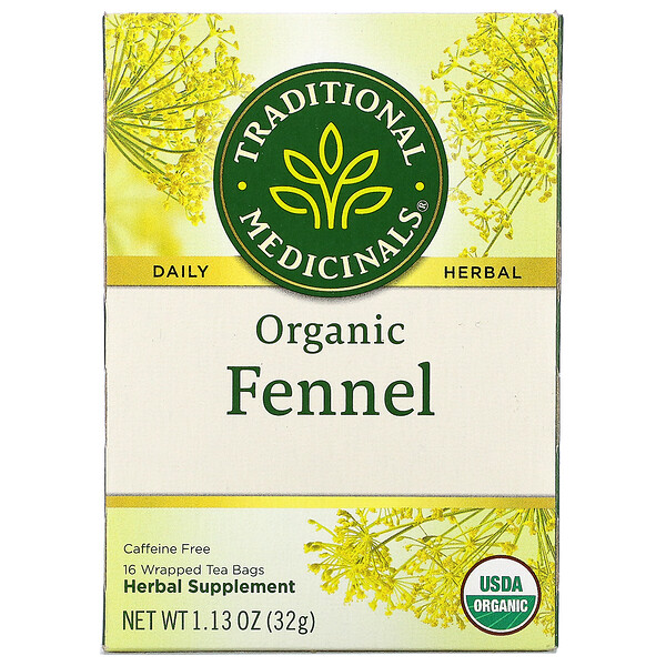 Traditional Medicinals‏, שומר אורגני , נטול קפאין, 16 שקיקי תה עטופים 32 גרם (1.13 אונקיות)