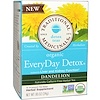 Traditional Medicinals, Detox Teas, Organic EveryDay, Dandelion, Naturally Caffeine Free, 16 Wrapped Tea Bags, .85 (24 g)
