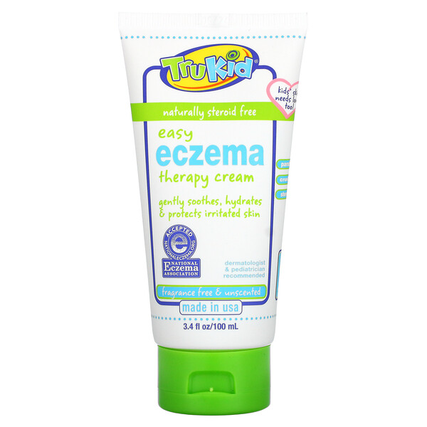 TruKid‏, Easy Eczema Therapy Cream, Fragrance Free, 3.4 fl oz (100 ml)