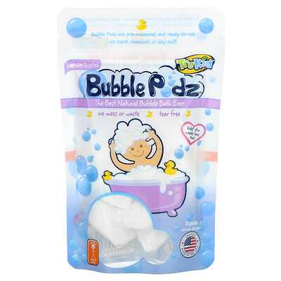 TruKid Bubble Podz, лаванда, 8 капсул (88 г)  - купить со скидкой