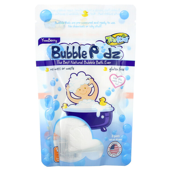 Bubble Podz, Yum Berry,  8 Pods, (80 g)