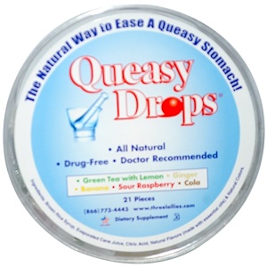 Отзывы о Три Лоллис, Queasy Drops, 5 Flavors, 21 Pieces