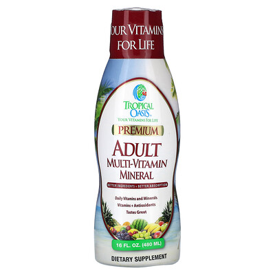Tropical Oasis  Premium Multi-Vitamin Mineral  For Adults  16 fl oz (480 ml)