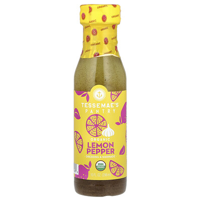 Tessemae's  Pantry  Organic Dressing & Marinade  Lemon Pepper  10 fl oz (296 ml)