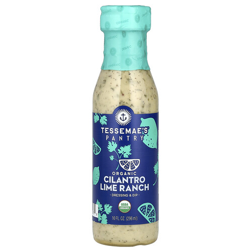 Tessemae's Pantry органическая заправка и соус ранчо с кориандром и лаймом 296 мл (10 жидк. унц.)