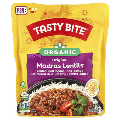 Tasty Bite, Madras Lentils™ original y orgánica, Suave, 285 g (10 oz)