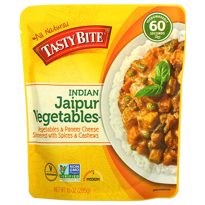 Tasty Bite Овощи из индийского Джайпура, средние, 285 г (10 унций)