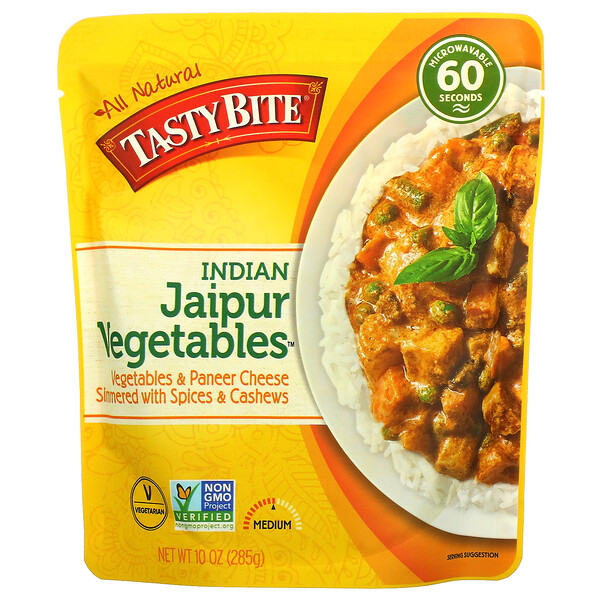 Tasty Bite‏, Indian Jaipur Vegetables, Medium, 10 oz (285 g)