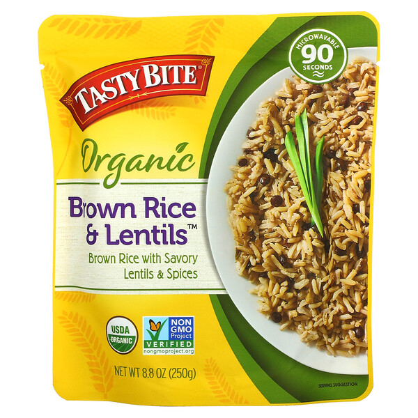 Tasty Bite, Organic Brown Rice & Lentils, 8.8 oz (250 g)