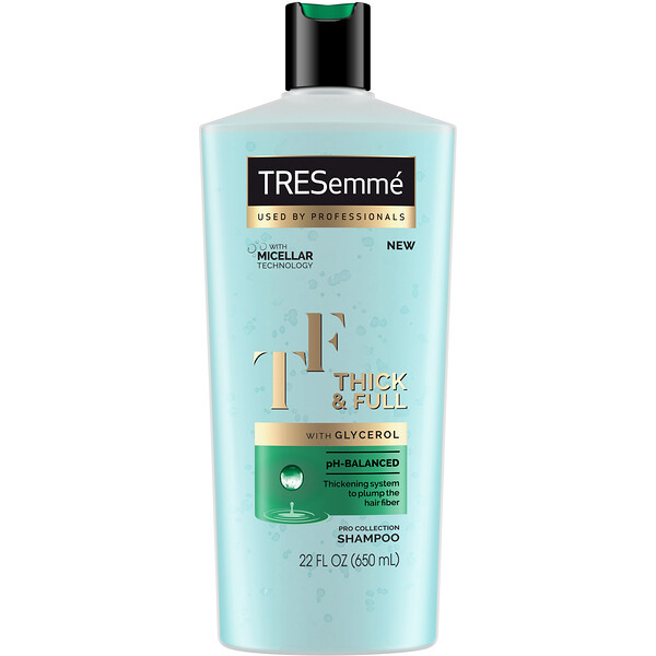 Tresemme‏, שמפו Thick & Full, מכיל 650 מ"ל (22 אונקיות נוזל)