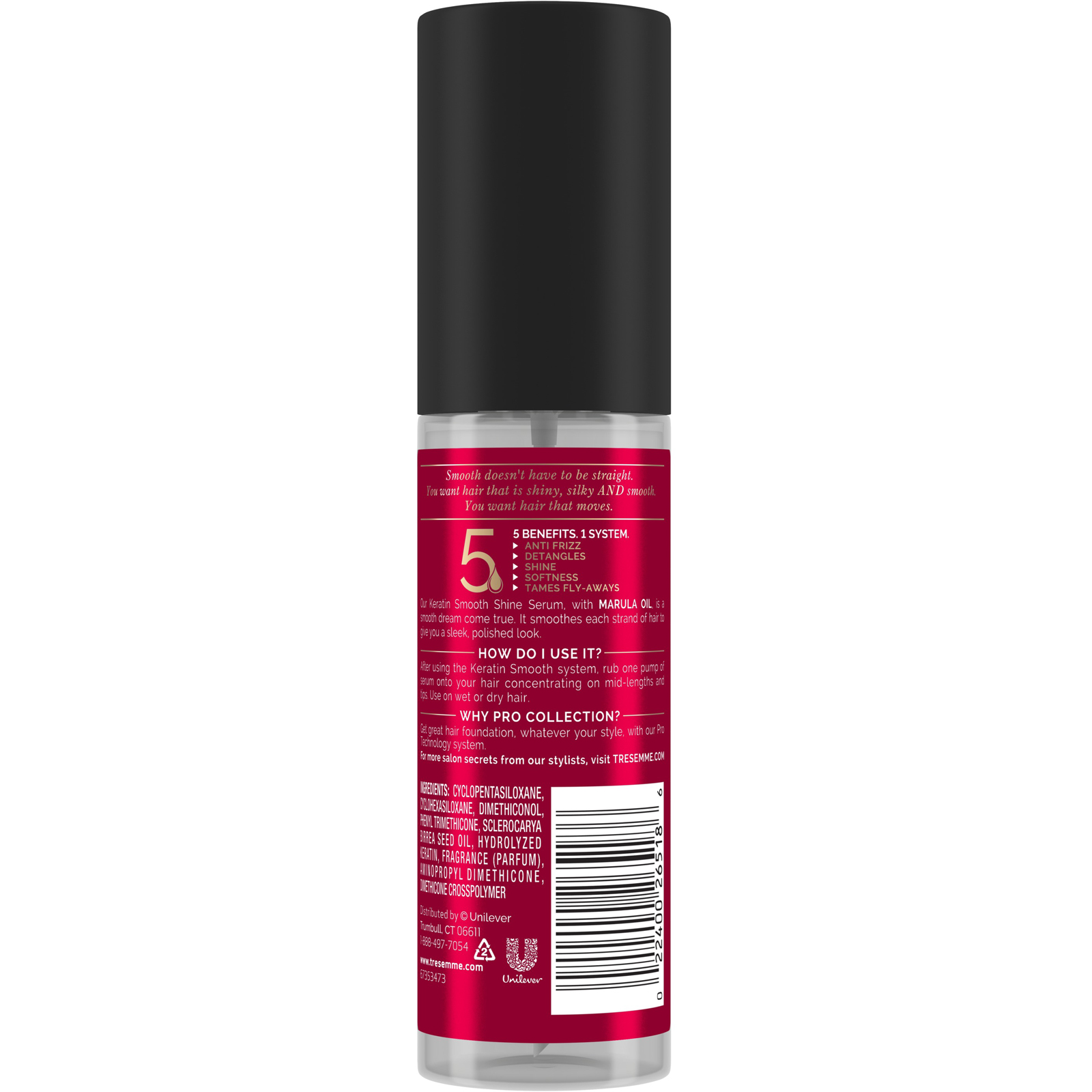 Tresemme Keratin Smooth Shine Serum With Marula Oil 3 3 Fl Oz