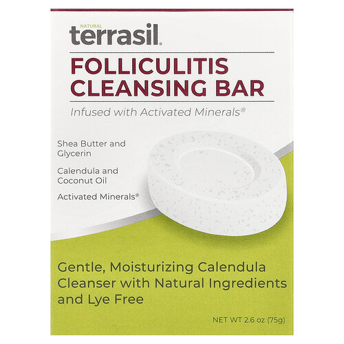 Terrasil, Folliculitis Cleansing Bar, 2.6 oz (75 g)