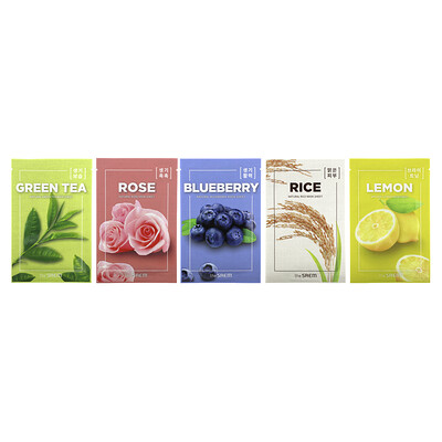 

The Saem, Natural Beauty Sheet Mask, Assorted, 5 Sheet Masks, 0.71 fl oz (21 ml) Each