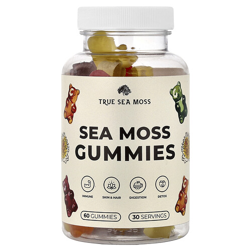 True Sea Moss Sea Moss Gummies, 60 Gummies
