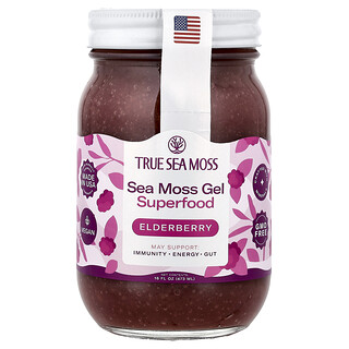 True Sea Moss, гель із морським мохом, суперфуд, бузина, 473 мл (16 рідк. унцій)