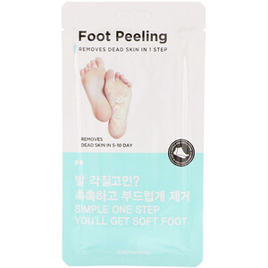 Отзывы о Tosowoong, Foot Peeling, Size Regular, 2 Pieces, 20 g Each