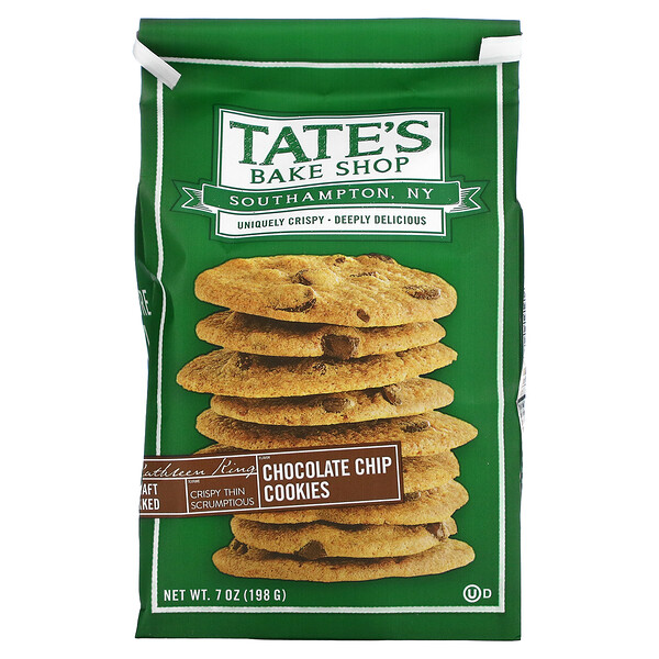 Tate's Bake Shop, クッキー、チョコレートチップ、198g（7オンス）