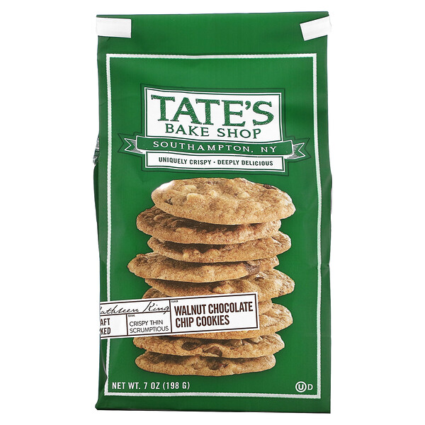 Tate's Bake Shop, Cookies, Walnut Chocolate Chip, 7 oz (198 g)