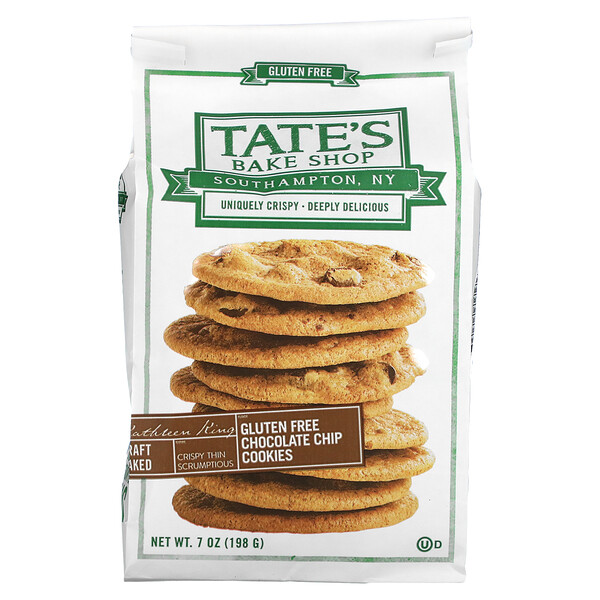Tate's Bake Shop, Gluten Free Cookies, Chocolate Chip, 7 oz (198 g)