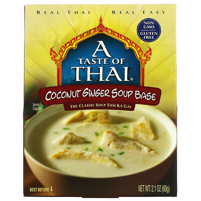 A Taste Of Thai Основа для супа с кокосом и имбирем, 60 г (2,1 унции)