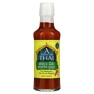 A Taste Of Thai, Garlic Chili Pepper Sauce, 7 fl oz (207 ml)