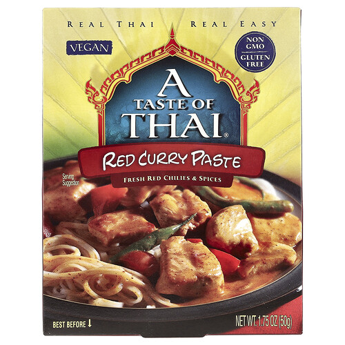 A Taste Of Thai, Red Curry Paste, 1.75 oz (50 g)