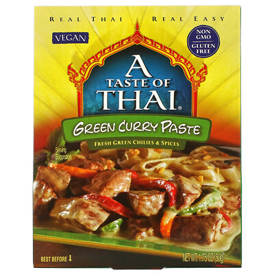 A Taste Of Thai Паста из зеленого карри, 50 г (1,75 унции)